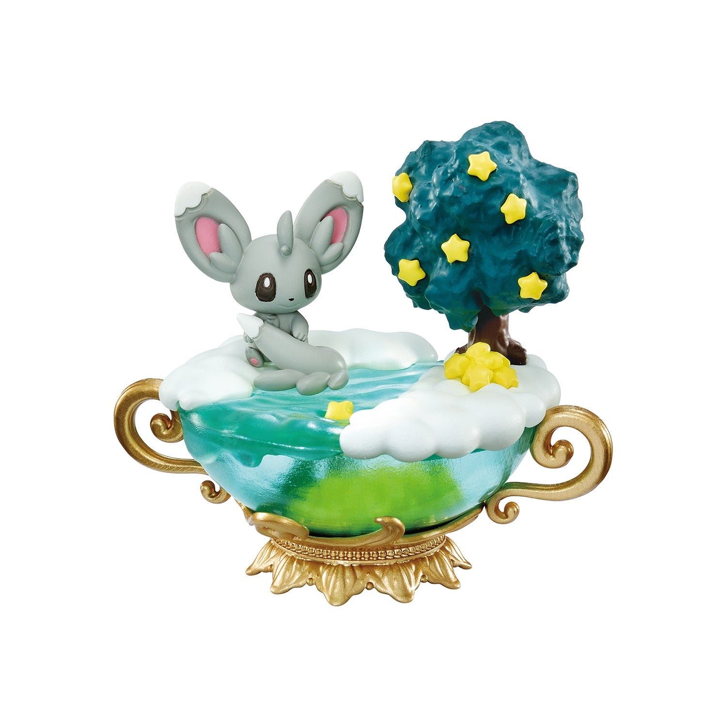 The Pokémon Weekly スターミーと星空の神秘 Starrium Series: Dreamy Moonlit Night – Minccino Pokémon Figure