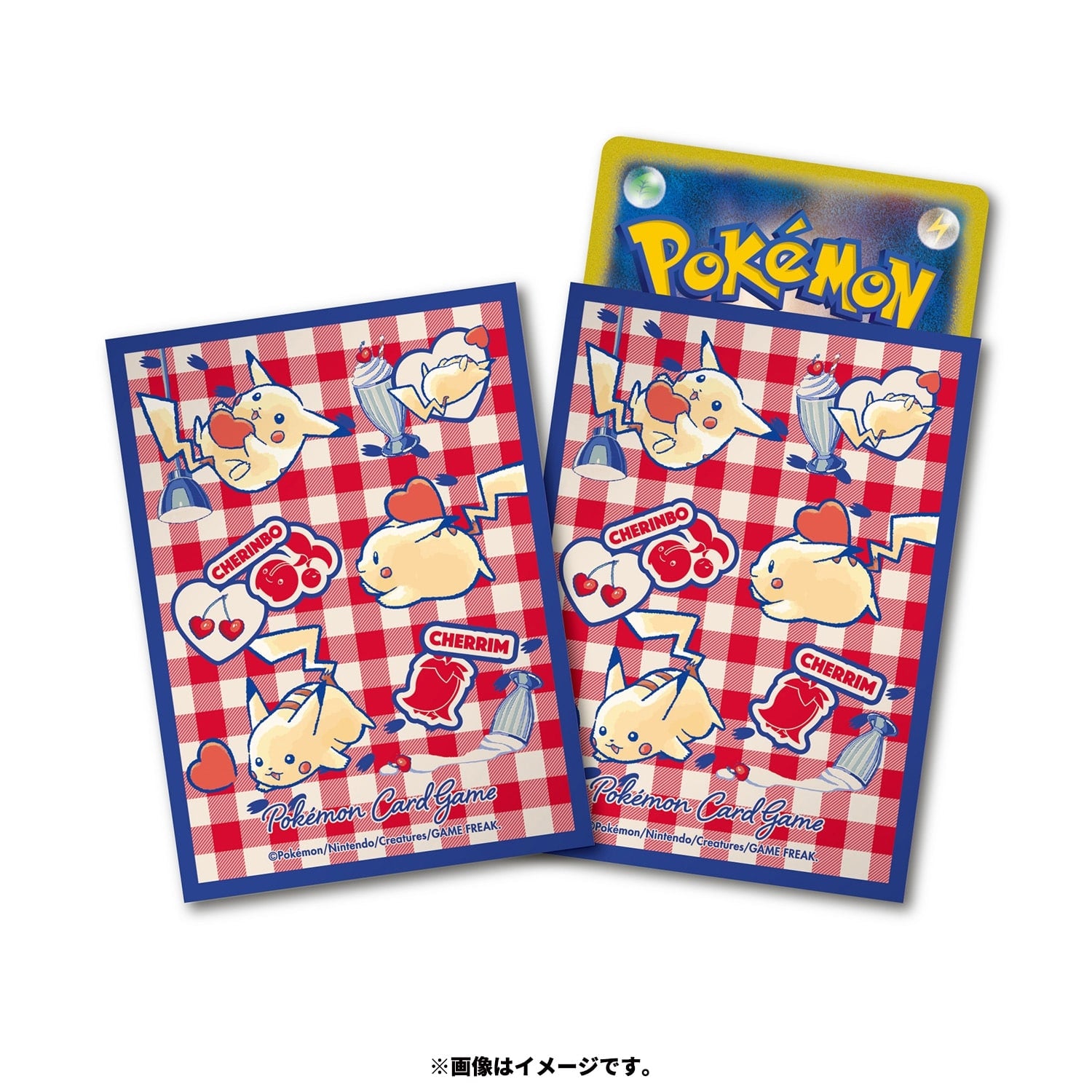 card sleeves with borders Pokemon Center Japan