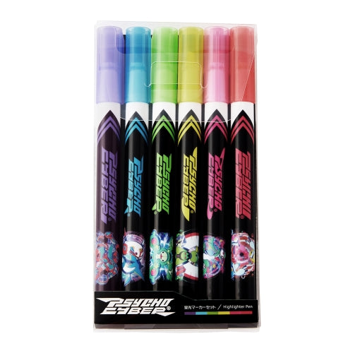 PSYCHO CYBER - 6-Piece Fluorescent Marker Set