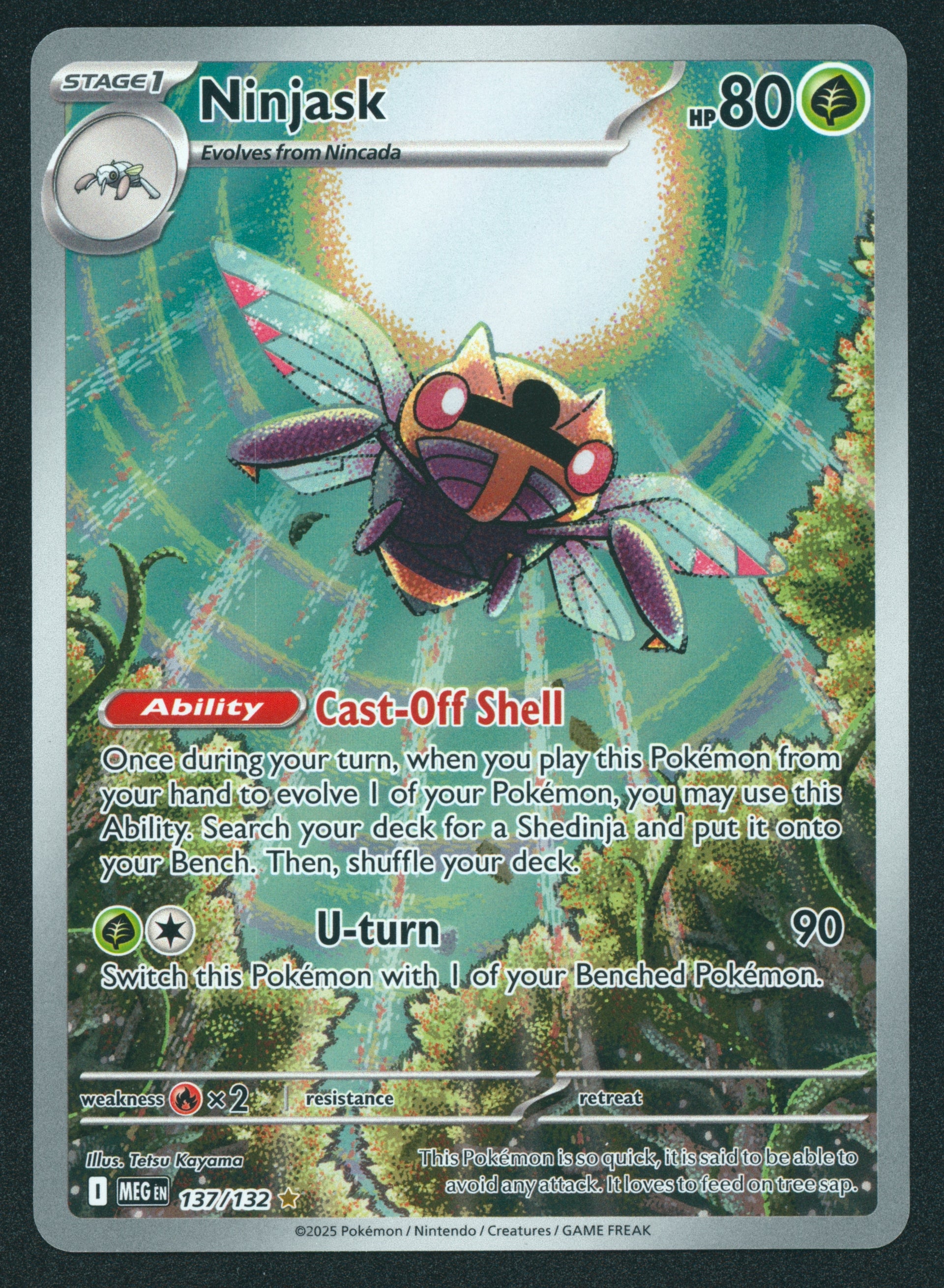 ninjask pokemon card Illustration Rare 137/132 Mega Evolution NM Victory Road Ou... – Victory Road Outpost bandai japan Pikachu VMAX Vivid Voltage Expansion Set:Unbroken Bonds - Single Pack