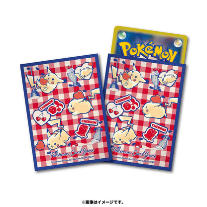 Pikachu and Hearts Card Sleeves (Blue Border)