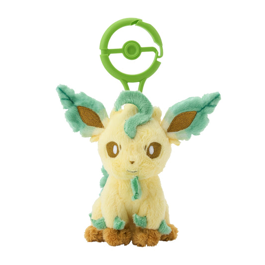 Leafeon Mascot with Carabiner Clip